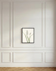 White Hyacinth Botanical Study Vintage Wall Art Print