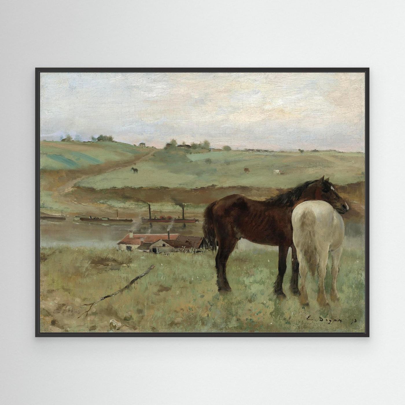 Timeless Equestrian Landscape Canvas