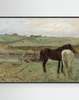 Timeless Equestrian Landscape Canvas