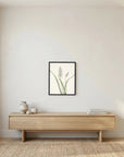 White Hyacinth Botanical Study Vintage Wall Art Print