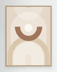 Beige Mid Century Poster No.1 by Elena Ristova