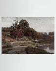 Warm Neutral Landscape Art Print | Serene Earth Tone Artwork for Modern Home No Frame No border