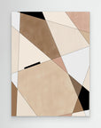 Geometric Beige art No.1 by Elena Ristova