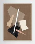 Brown Paper Cuts Painting by Elena Ristova Oak