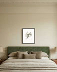 Delicate White Botanical Study Vintage Wall Art Print