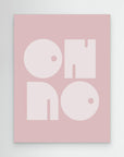 Oh No Pink Whiteratio 3x4 Print By Bohonewart by Emel Tunaboylu