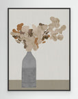 Rust Brown Dried Flowers In Vase On Table 1 Jpg by Cartissi Black