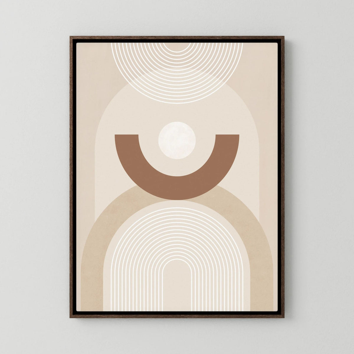 Beige Mid Century Poster No.1 by Elena Ristova