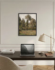 Woodland Landscape Vintage Wall Art Print