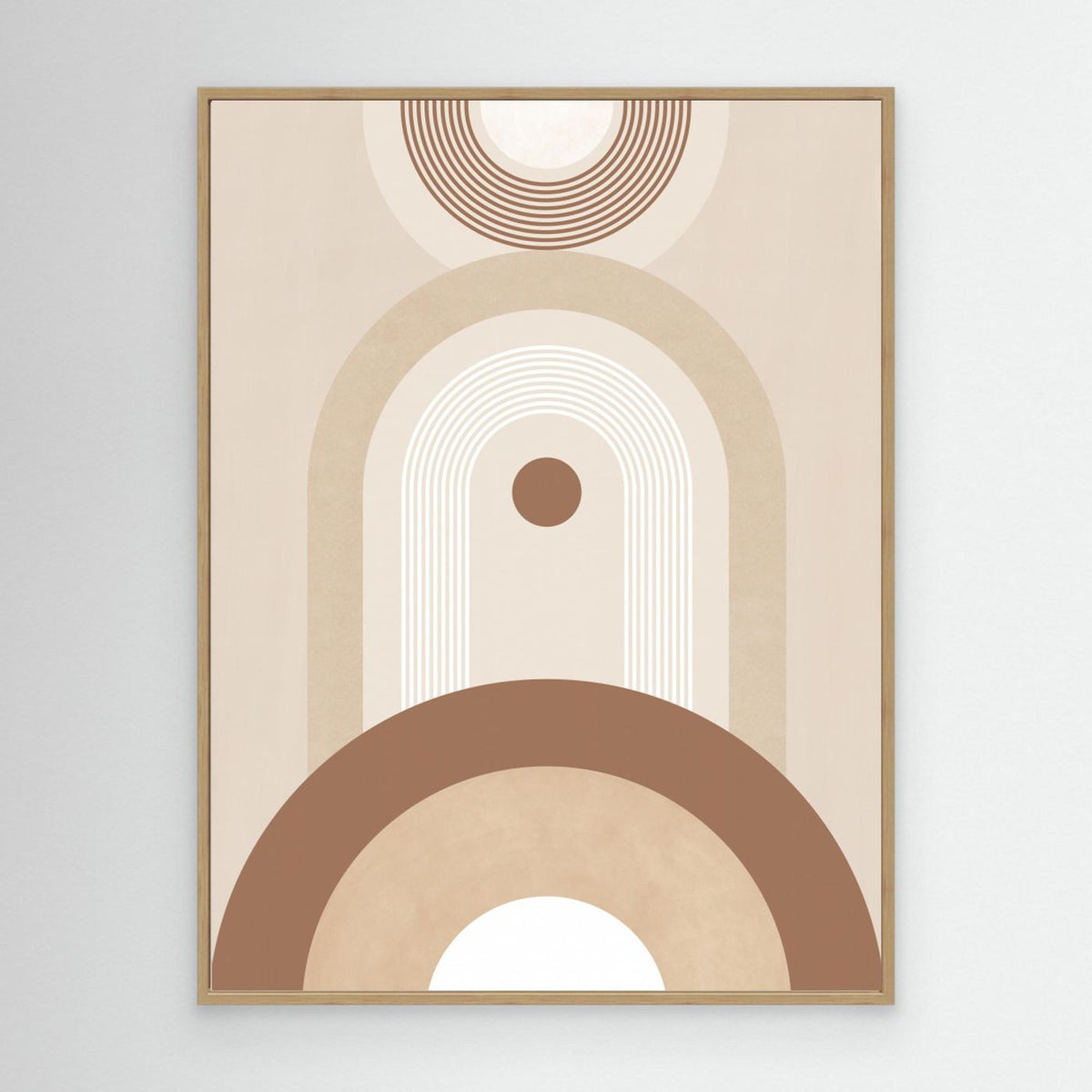 Beige Mid Century Poster No.2 by Elena Ristova