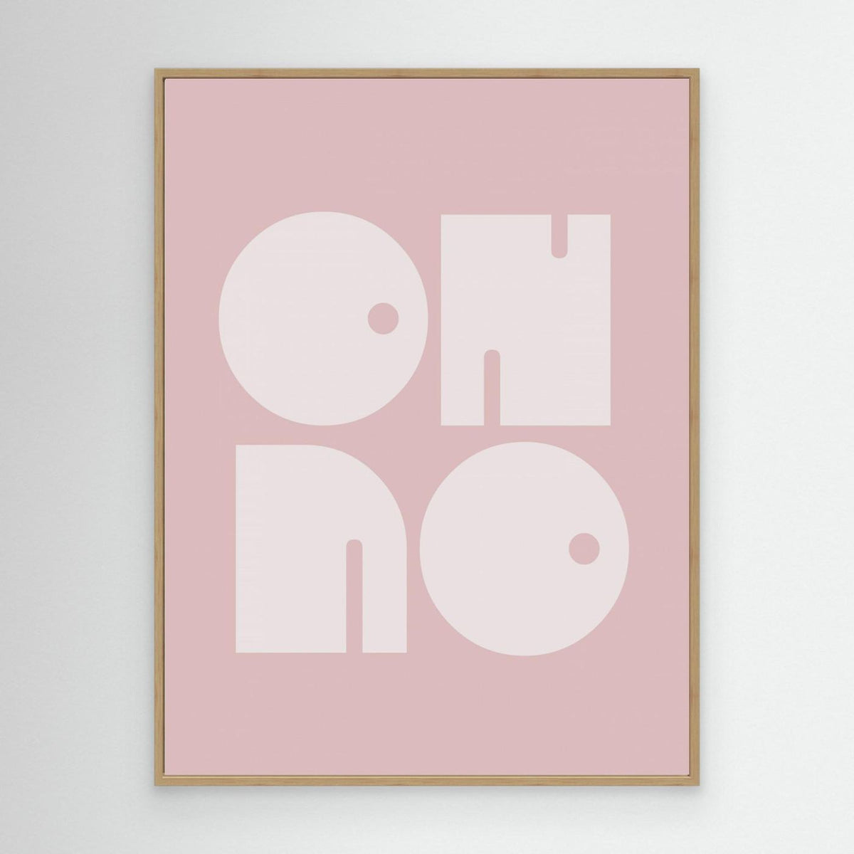 Oh No Pink Whiteratio 3x4 Print By Bohonewart by Emel Tunaboylu