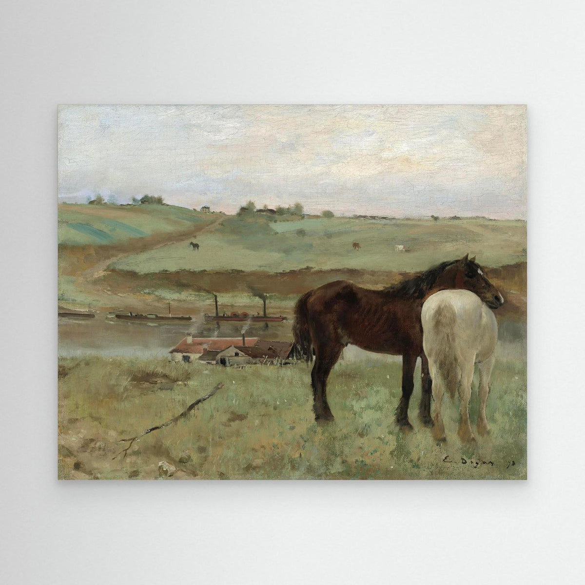 Timeless Equestrian Landscape Canvas