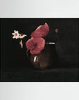 Vintage Red Poppy Still Life Art Print