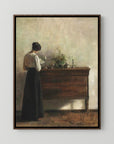 Lady Reading Canvas Print