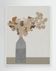 Rust Brown Dried Flowers In Vase On Table 1 Jpg by Cartissi White