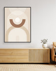Beige Mid Century Poster No.1 by Elena Ristova