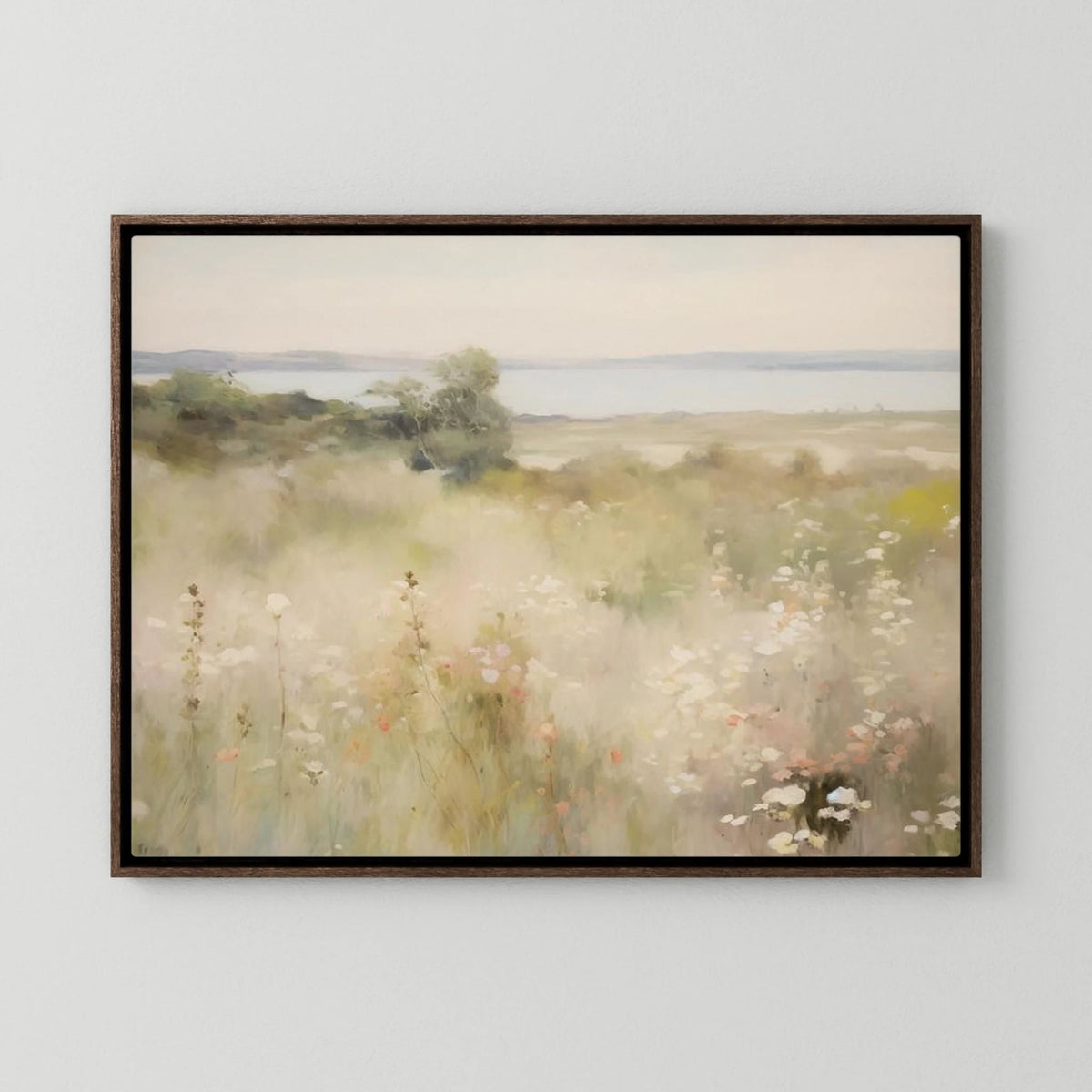 Soft Neutral Countryside Landscape | Canvas