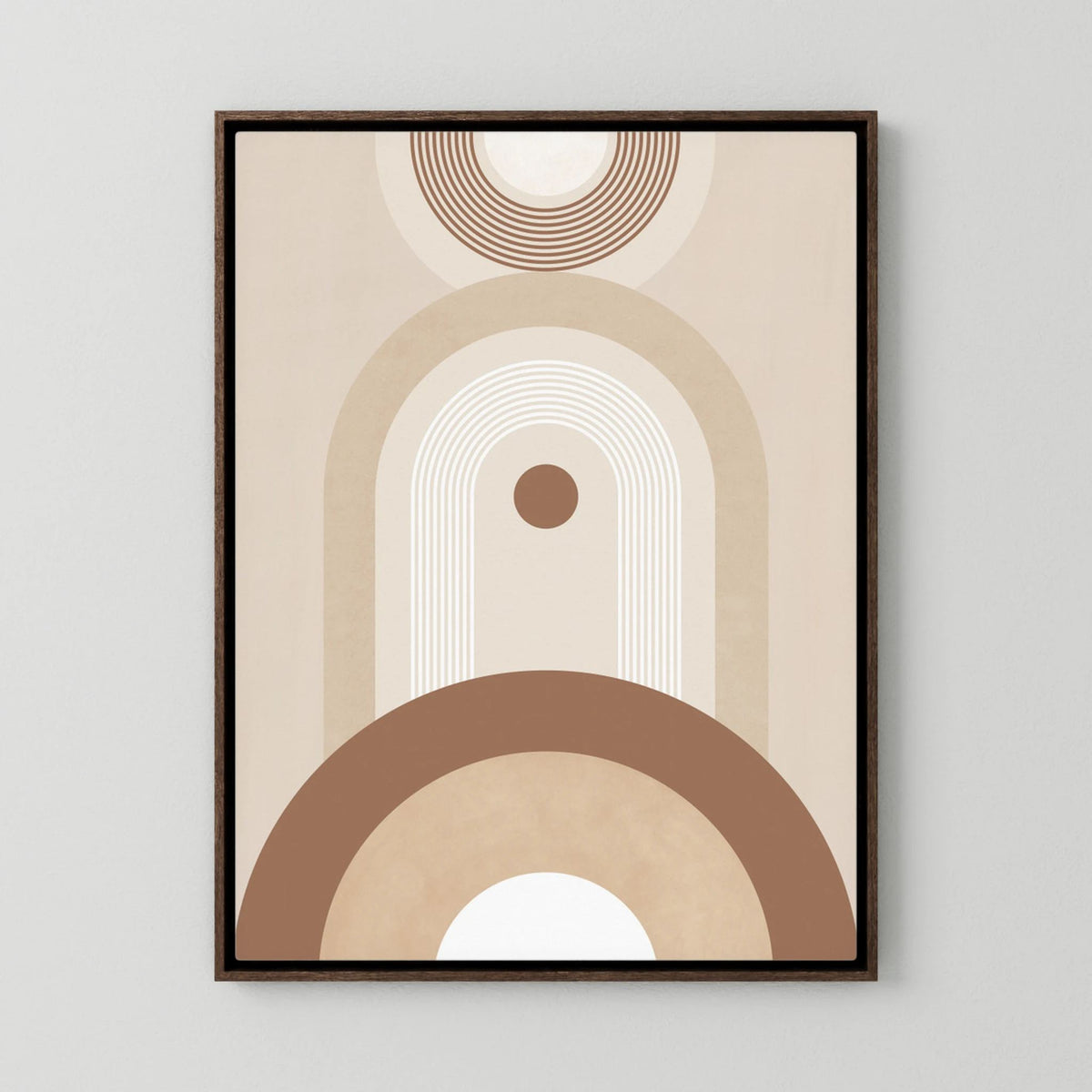 Beige Mid Century Poster No.2 by Elena Ristova