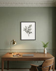Olive Branch Botanical Study Vintage Wall Art Print