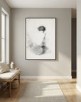 Neutral Woman Figure Canvas Wall Art | Minimalist Vintage Figurative Sketch