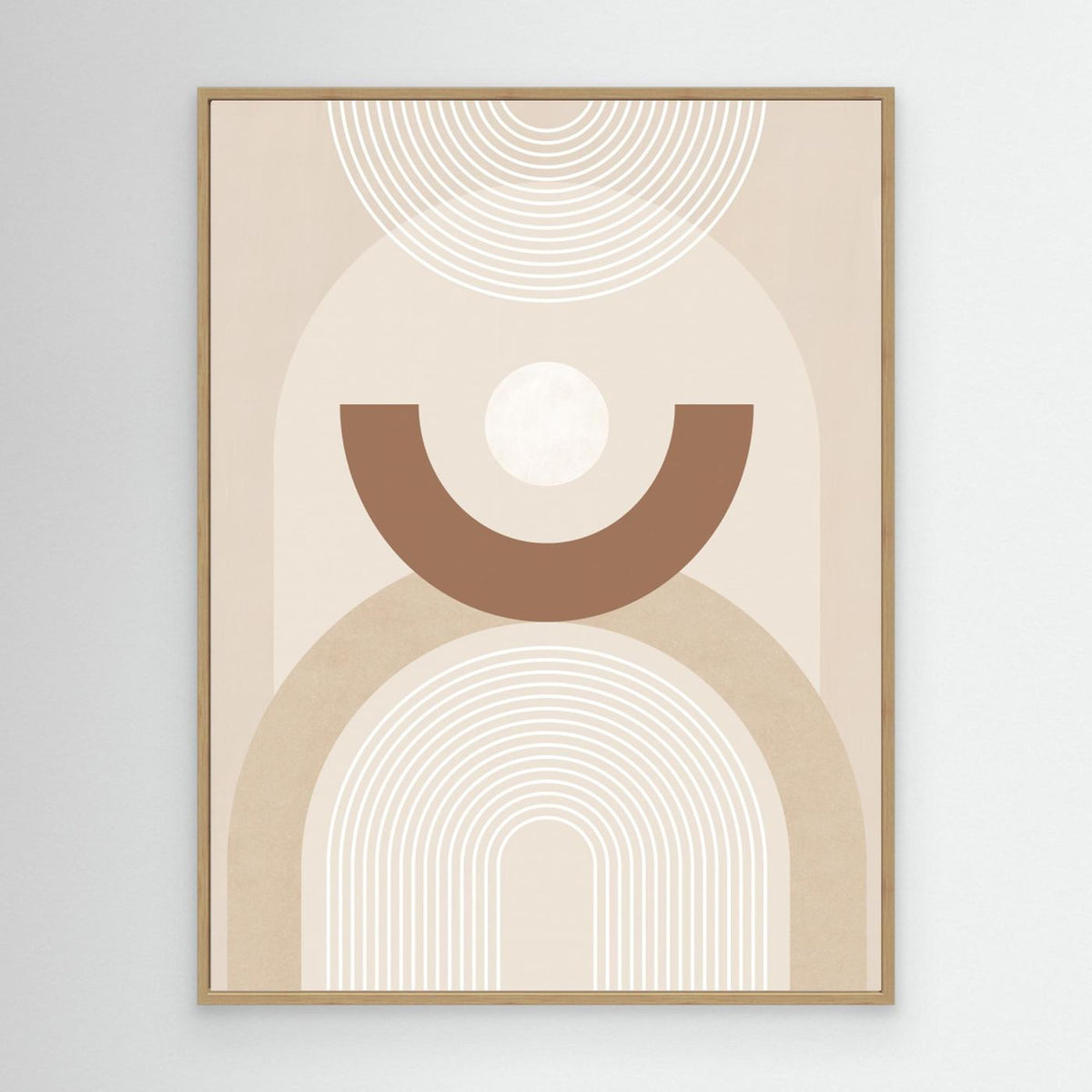 Beige Mid Century Poster No.1 by Elena Ristova