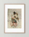 Vintage Winter Sleigh Art Print