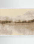 Abstract Landscape in neutral browns by Dina Dankers White