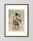Vintage Winter Sleigh Art Print