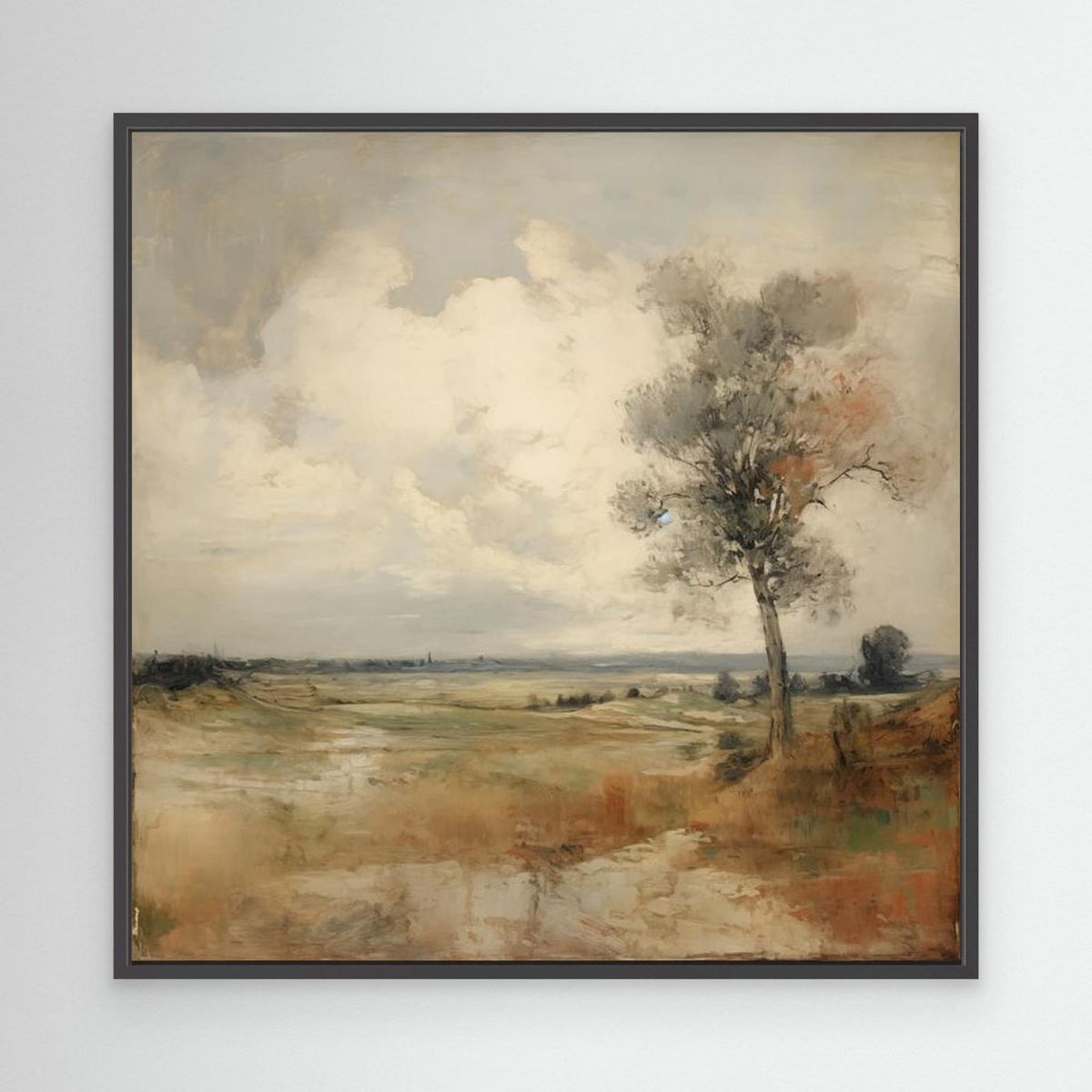 Soft Neutral Field Landscape | Canvas 
