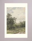 Misty Country Landscape Vintage Wall Art Print No Frame Freja