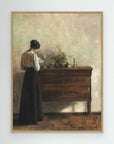 Lady Reading Canvas Print