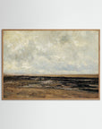 Neutral Landscape Art Print | Serene Minimal Landscape for Modern Home Decor Oak Nature No border