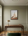 Old World Church Christmas Art Print