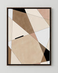 Geometric Beige art No.1 by Elena Ristova