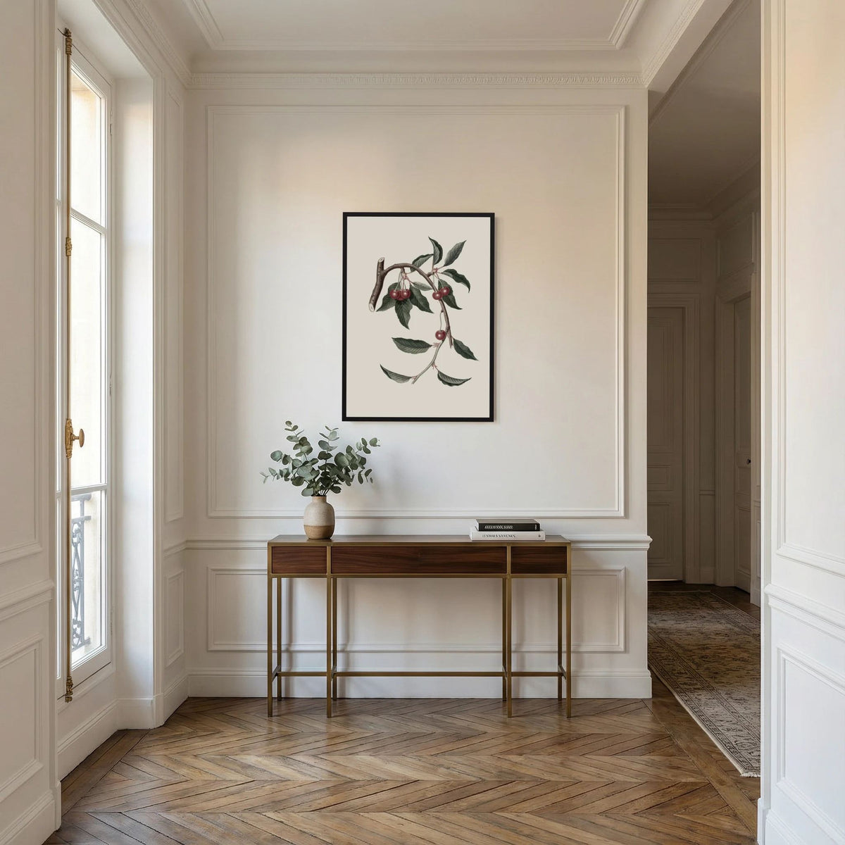 Vintage Cherry Botanical Art Print