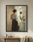 Woman at the Window Vintage Wall Art Print