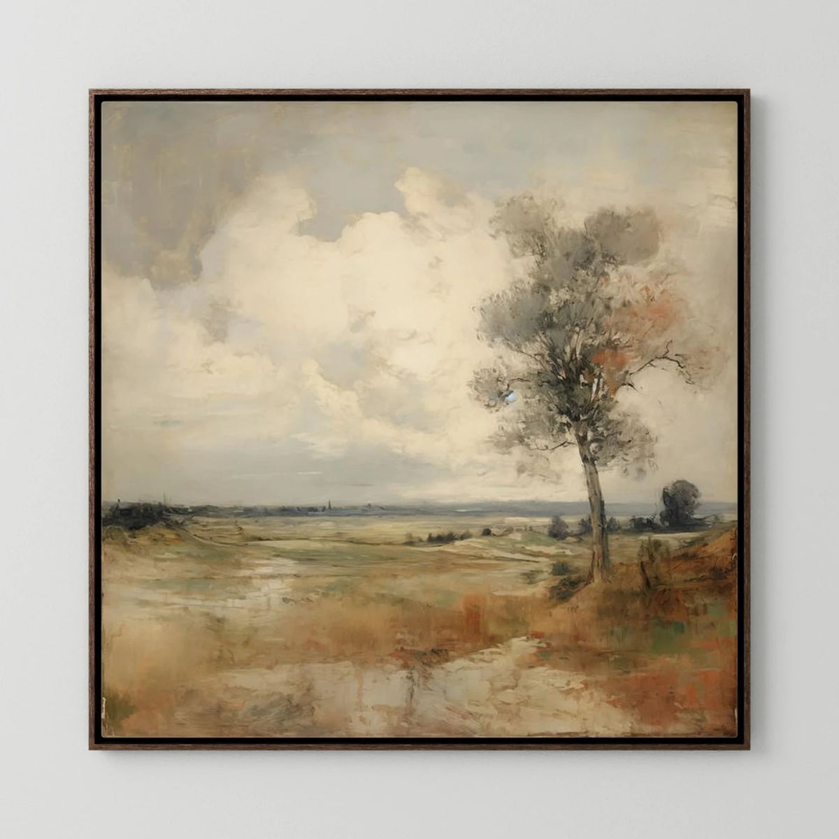 Soft Neutral Field Landscape | Canvas 
