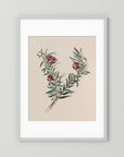 Vintage Red Berry Botanical Art Print