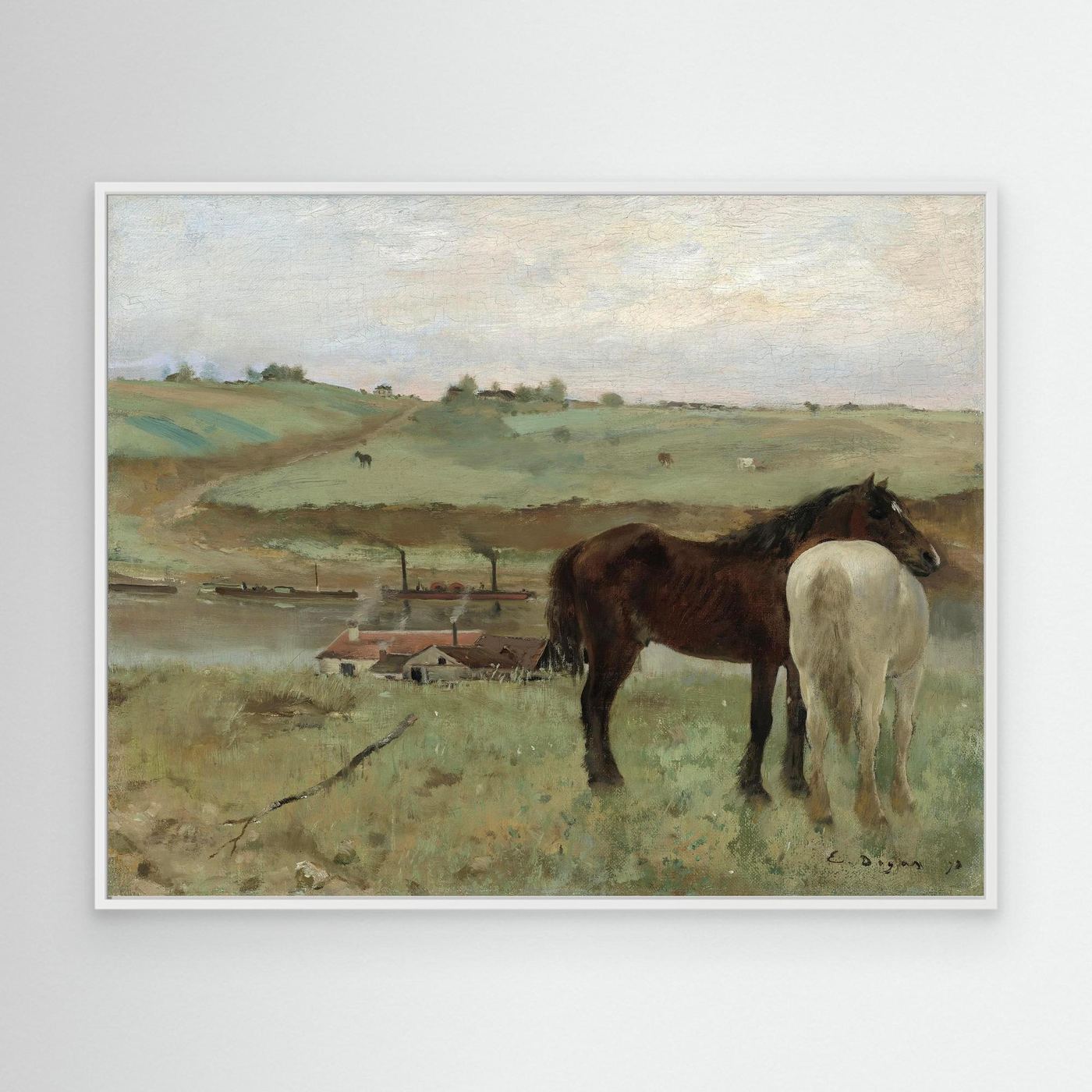 Timeless Equestrian Landscape Canvas