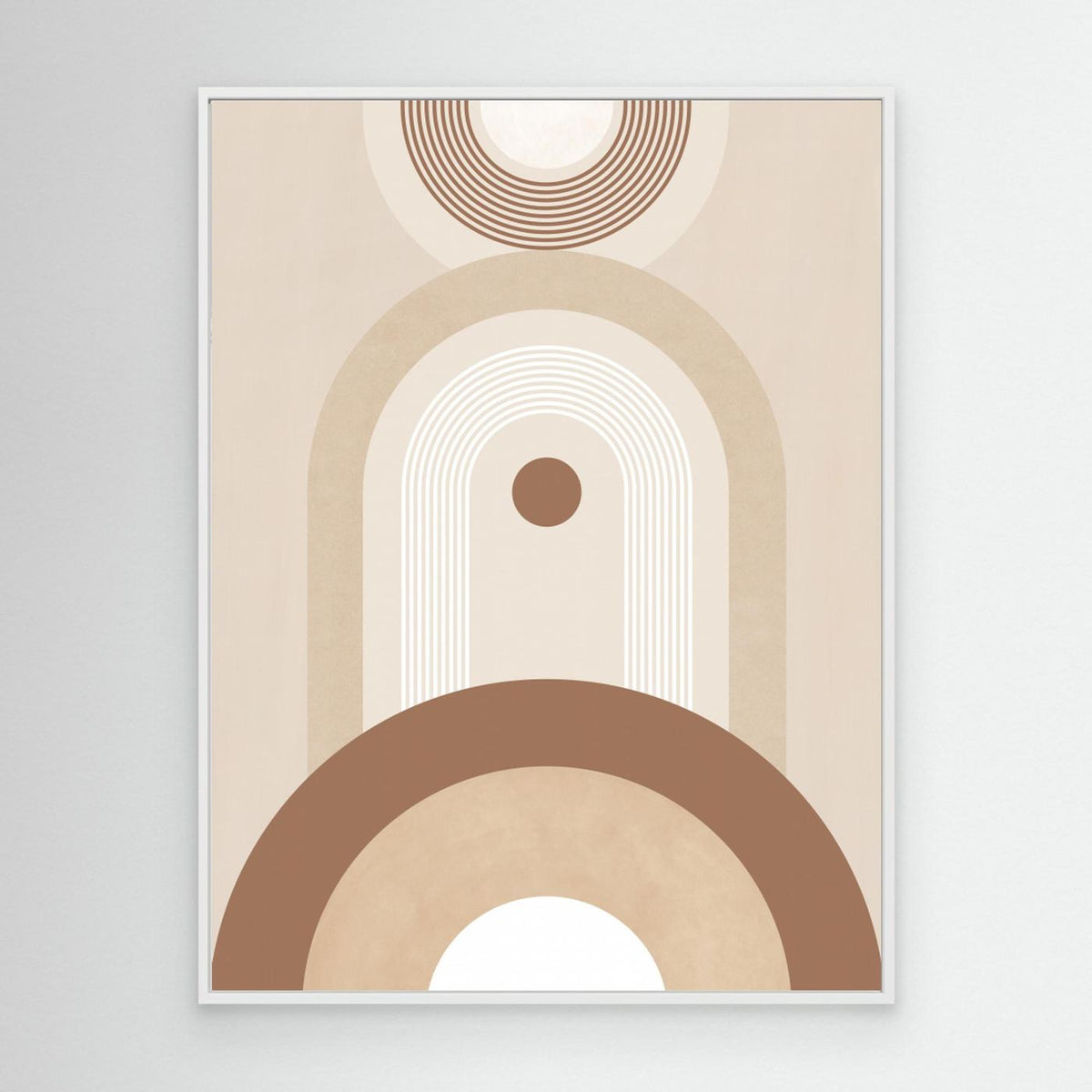 Beige Mid Century Poster No.2 by Elena Ristova