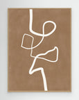Brown Single Line Artwork by Elena Ristova