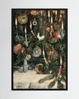 Vintage Christmas Tree Art Print