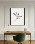 Red Berry Botanical Study Vintage Wall Art Print