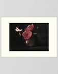 Vintage Red Poppy Still Life Art Print