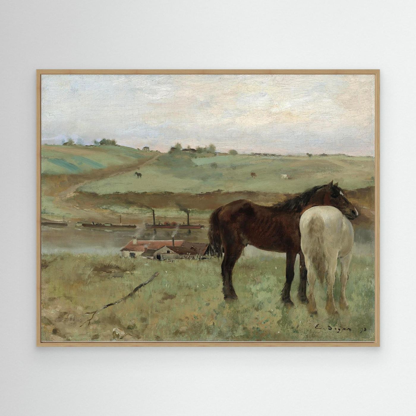 Timeless Equestrian Landscape Canvas
