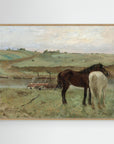 Timeless Equestrian Landscape Canvas
