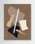 Brown Paper Cuts Painting by Elena Ristova No Frame