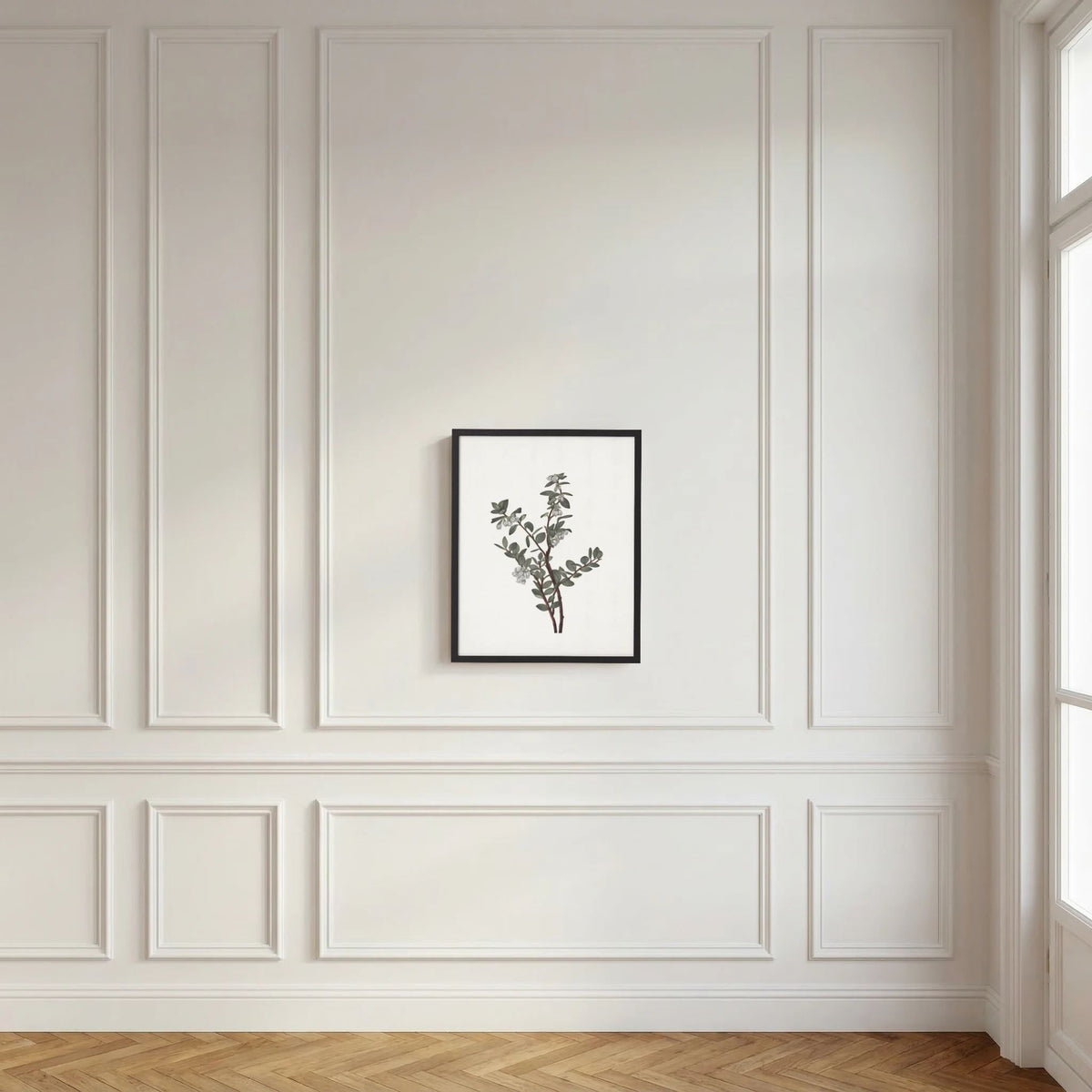 Green Berry Botanical Study Vintage Wall Art Print
