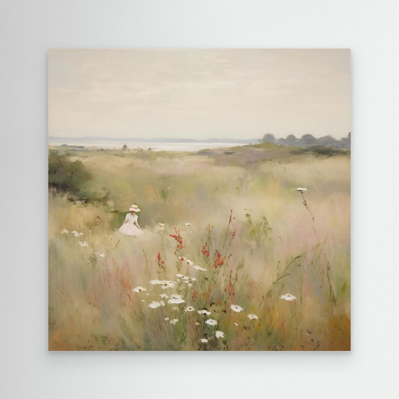 Countryside Wildflower Gathering | Canvas