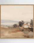 Old World Farmhouse Landscape Canvas